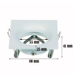 LED Ramme fast hvit  GU10-MR16