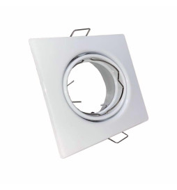 Anneau d'encastrement réglable Carré pour LED GU10 MR16