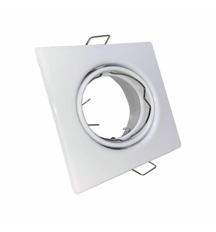 Firkantet justerbar ring for dikroisk LED GU10 MR16