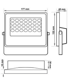 LED Lyskaster Utendørs SOLCELLE 100W AVANT LUMILEDS - 5700K