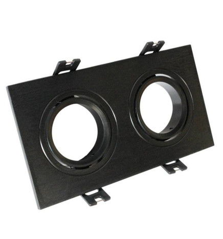 White Ring Frame - DOUBLE - adjustable for GU10