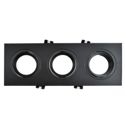 WHITE Frame Ring - TRIPLE - adjustable for GU10