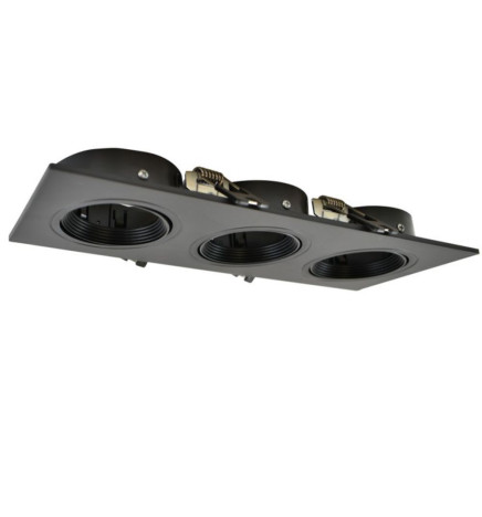 WHITE Frame Ring - TRIPLE - adjustable for GU10