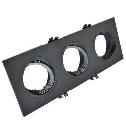 WEIßER Rahmenring - DREIFACH - einstellbar für GU10