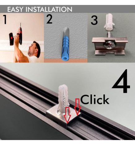 Lineaarinen lamppu LED - pintakattoon  - NEW YORK HOPEA - 0,5 m - 1 m - 1,5 m - 2 m - IP54