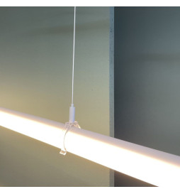 Lampada lineare Sospensione - OSLO DOPPIO - 0,72m - 1,28m - 1,84m - IP20