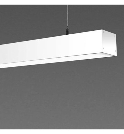 LED 72W Linear - 2 meters - Black - Strip Light + POSTDAM Pendant - UGR17