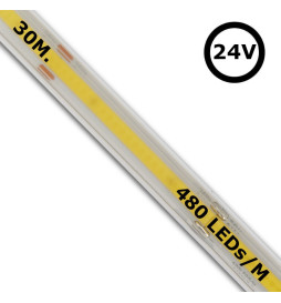 LED Strip COB 24V | 480 LED/m | 30m | FLIP CHIP | 1200Lm |12W/M | CRI90 | IP20