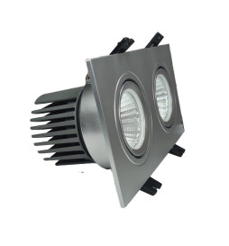 Downlight LED 30W -  Orientabile - BIANCO Doppio - CRI+92 - UGR13