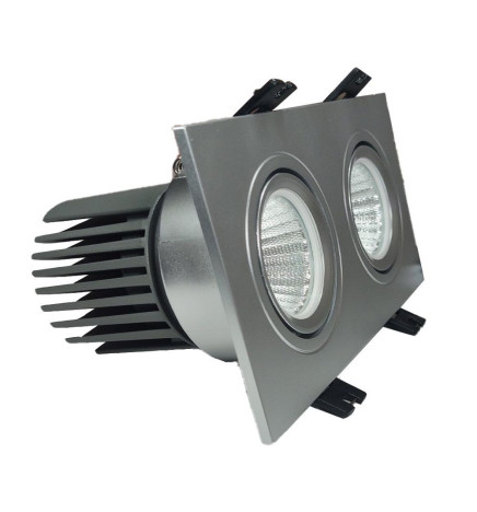 LED Downlight 30W - Justerbar - VIT Dubbel -CRI+92 - UGR13
