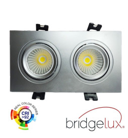 Downlight LED 30W -  Orientabile - BIANCO Doppio - CRI+92 - UGR13