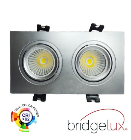 LED Downlight - 30W - Justerbar -  HVID Dobbelt - CRI+92 - UGR13