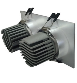 Encastré LED 30W - Orientable - BLANC Double - CRI+92 - UGR13