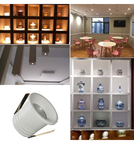 Faretto Downlight LED 5W - Bianco - Bridgelux Chip -  UGR13