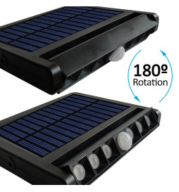 Solar LED-spotlight - justerbar - 5W - Bevægelsessensor - 4000K