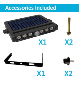 Solar LED-spotlight - justerbar - 5W - Bevægelsessensor - 4000K