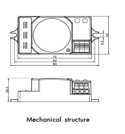 Mikroaaltouuni RADAR-liiketunnistin 300 W: n LEDille
