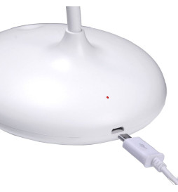 LED-Schreibtischlampe - 9W - ALESUND - Weißer Flexo - CCT Lithium-Batterie - Dimmbar