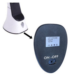 Lampada da tavolo con batteria LED 5W - Regolabile - Orientabile - Data - Temperatura - CCT