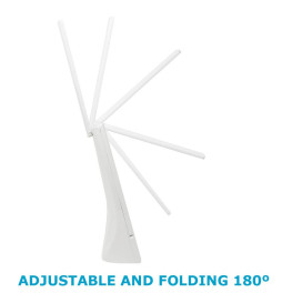 LED skrivebordslampe - 9W - ALESUND - Hvid Flexo - CCT