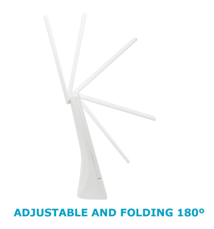 LED bordlampe - 9W - ALESUND - Hvit fleksibel - CCT