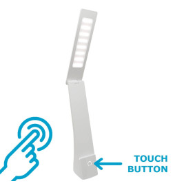 Lampe de bureau LED - 9W - ALESUND - Flexible Blanc - CCT