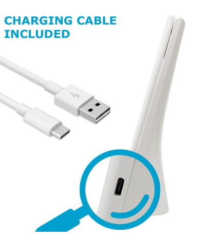 Lampe de bureau LED - 9W - ALESUND - Flexible Blanc - CCT