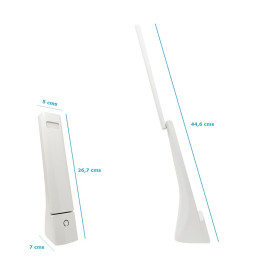 LED skrivebordslampe - 9W - ALESUND - Hvid Flexo - CCT