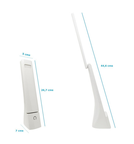 LED skrivebordslampe - 9W - ALESUND - Hvid Flexo - CCT