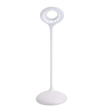 Lampe de bureau LED - 9W - ALESUND - Flexible Blanc - CCT - Batterie Lithium - Dimmable