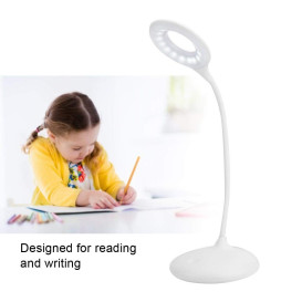 LED skrivbordslampa - 9W - ALESUND - Vit flexo - CCT - Litiumbatteri - Dimbar