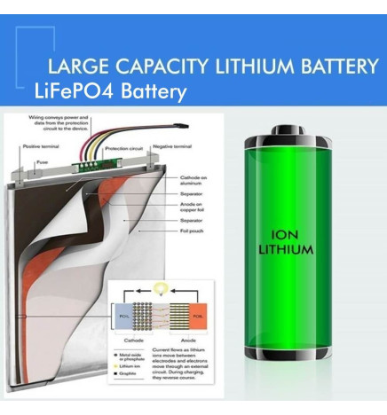 Table lamp with LED battery 5W - Dimmable - Adjustable - Date - Temperature - CCT