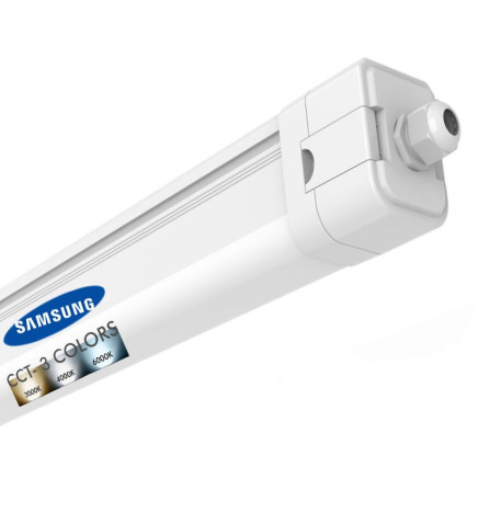 Plafoniera CCT LED Stagna 20W  - SAMSUNG chip - 3CCT - 60cm