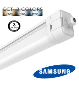 Vattentät Integrerad LED-Armatur 40W Philips Driver - LUMINAIRE - 3CCT -  120cm