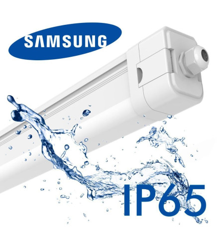 Stænktæt Armatur Integreret LED 40W Philips Driver - LUMINAIRE - 3CCT - 120cm