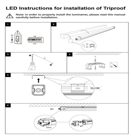 Vattentät Integrerad LED-Armatur 20W  - SAMSUNG chip - 3CCT -  60cm