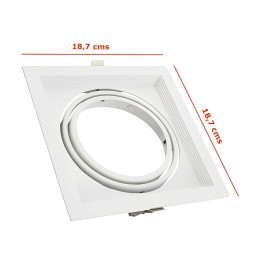 Valkoinen kehys säädettävissä AR111: lle