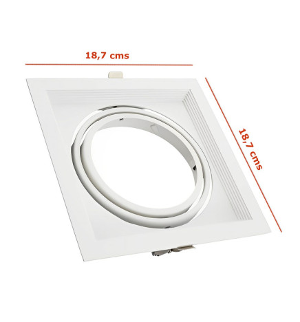 Valkoinen kehys säädettävissä AR111: lle