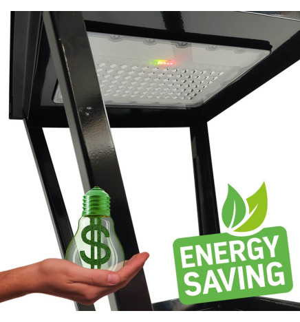 Réverbère Solaire LED - Villa - 300W Chip LUMILEDS- Acier