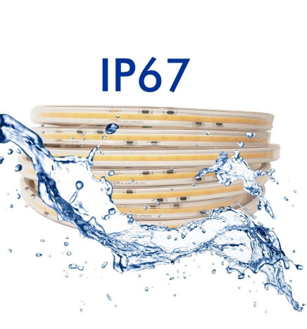 LED Strip COB 220V | 320 LED/m | 20m | FLIP CHIP | 1200Lm | 12W/M | CRI92 | IP67 | Cut every 25cm