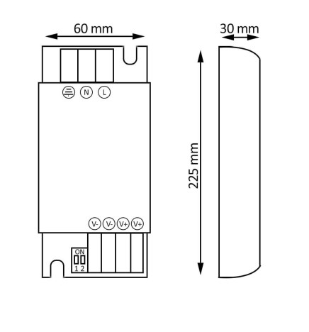 Fuente Alimentación 24V 400W 16.6A Aluminio IP20 - GXTronic