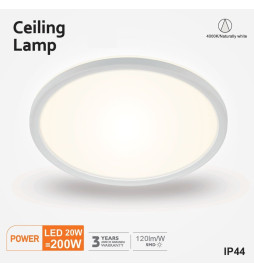 LED Deckenleuchte 20W - 4000K - Chip Lumileds