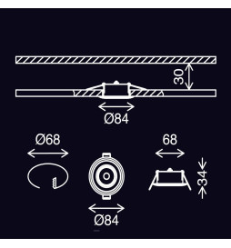 Downlight LED 6W RGB+CCT - Control Remoto - Chip Lumileds