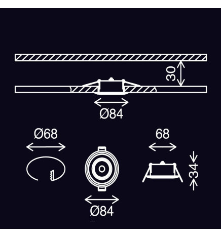 Downlight LED 6W RGB+CCT - Control Remoto - Chip Lumileds
