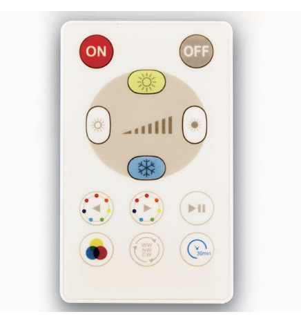 LED Taklampe Overflate 18W RGB+CCT - Control Remoto - Chip Lumileds