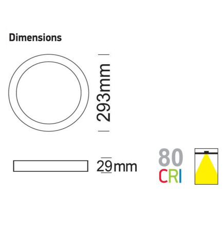 Plafón LED 18W RGB+CCT - Control Remoto - Chip Lumileds