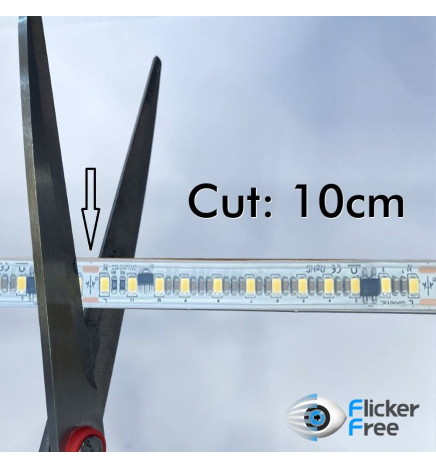 Striscia LED 220V FOTO VIDEO | TAGLIO PERSONALIZZATO | 120 LED/m | 50m | SMD2835 | 1800Lm/W | 14W/M  | IP67 | Tagliare ogni 10cm