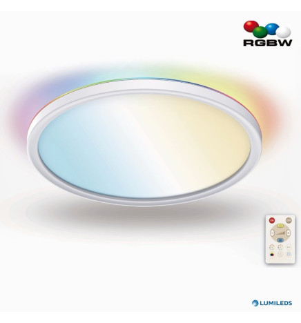 LED Ceiling Light 18W RGB+CCT - Control Remoto - Chip Lumileds