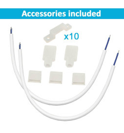 LED Strip 220V FOTOGRAFI VIDEO | KUTT TIL MÅLING | 120 LED/m | 50m | SMD2835 | 1800Lm/W | 14W/M | IP67 | Kutt hver 10cm