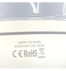 LED-lamppu  - 50W - 130Lm/W -  E27 - IP20